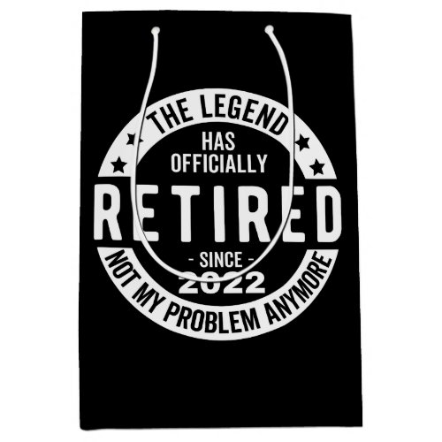 funny retirement retired retired firefighter re medium gift bag