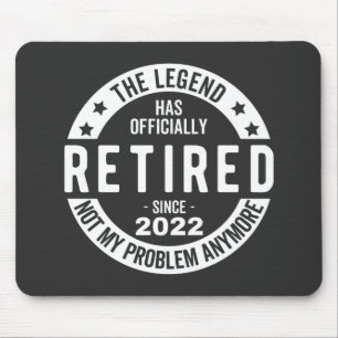 funny retirement, retired, retired firefighter, re mouse pad