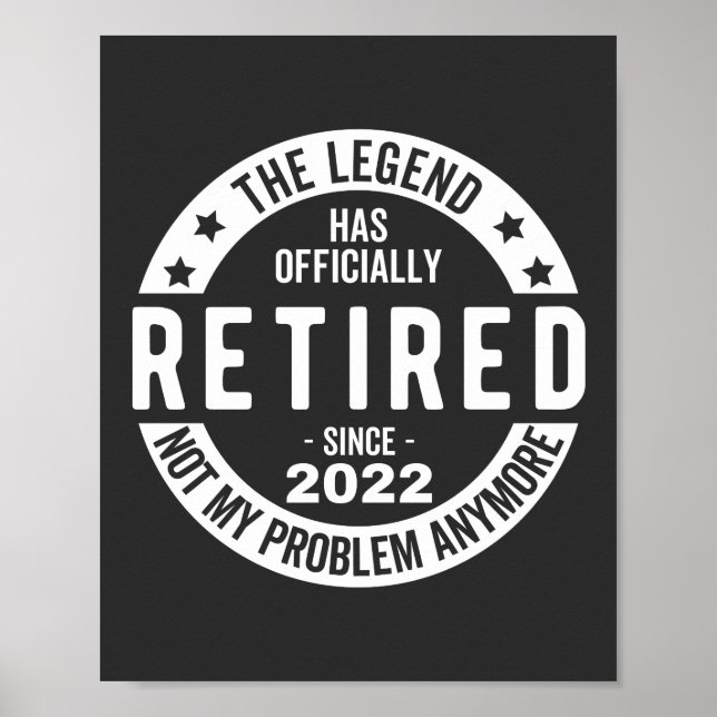 funny retirement, retired, retired firefighter, re poster (Front)