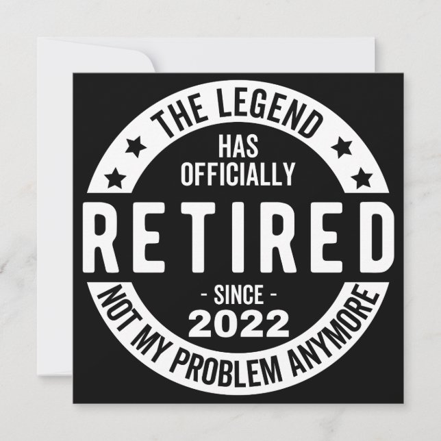 funny retirement, retired, retired firefighter, re save the date (Front)
