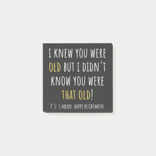 funny retirement, retired, retired teacher, retire post-it notes