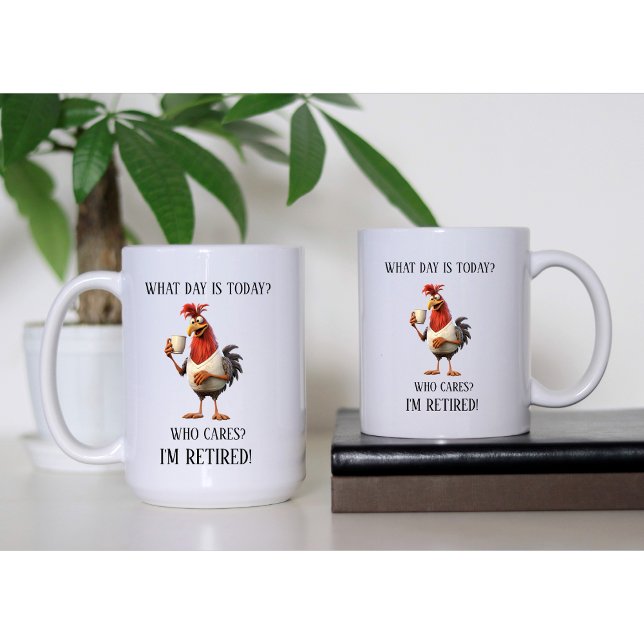 Funny Retirement Retiree Humor What Day Is Today Coffee Mug (Creator Uploaded)