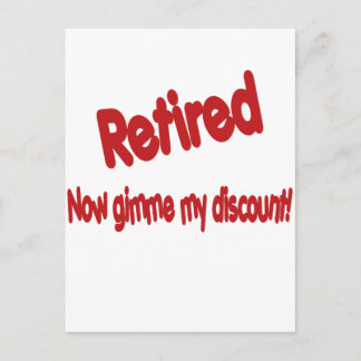 Funny Retirement Saying Postcard