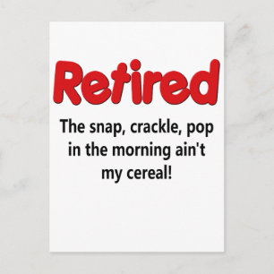 Funny Retirement Saying Postcard