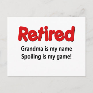 Funny Retirement Saying Postcard