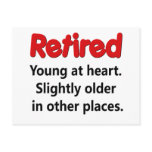 Funny Retirement Saying Postcard Funny Retirement Saying Postcard