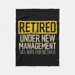 Funny Retirement Shirts For Men Retirement Funny R Fleece Blanket