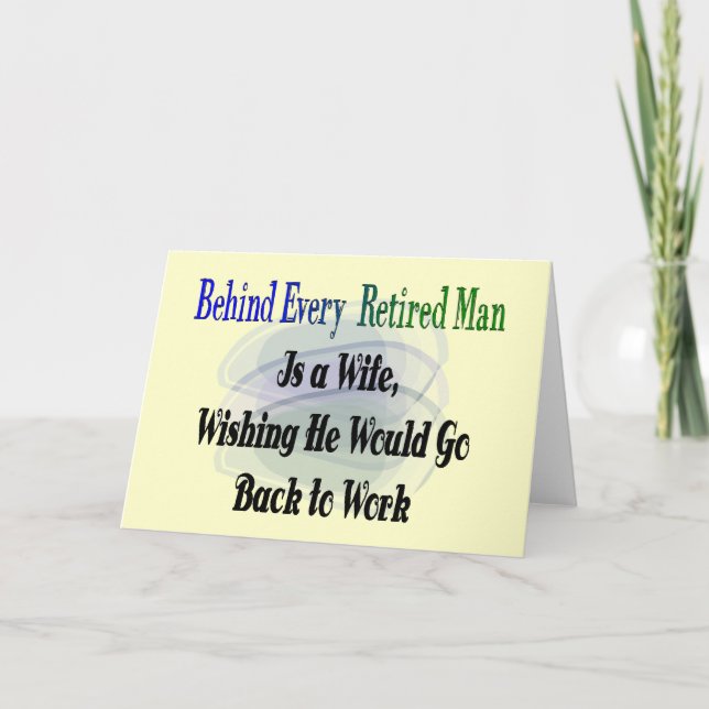 Funny Retirement T-Shirts and Gifts Card (Front)
