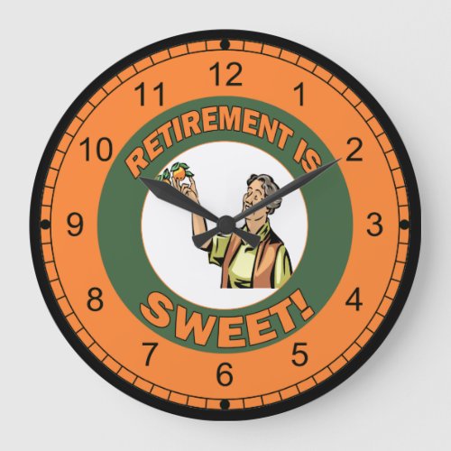 Funny Retirement Wall Clock