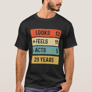 Funny Retro 29Th Birthday 29 Years Old Born In 199 T-Shirt