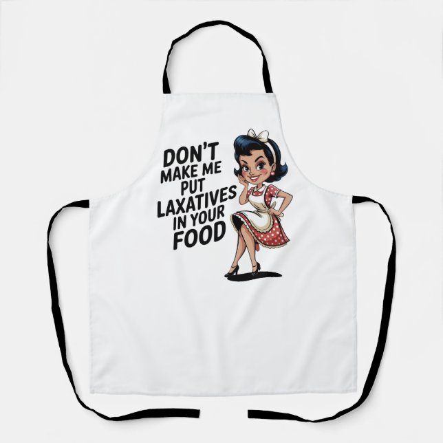 Funny Retro 50’s Woman Apron | Vintage Kitchen (Front)