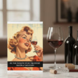 Funny Retro 50s Saying Therapist  Card<br><div class="desc">This design was created though digital art. It may be personalized in the area provide or customizing by choosing the click to customize further option and changing the name, initials or words. You may also change the text color and style or delete the text for an image only design. Contact...</div>