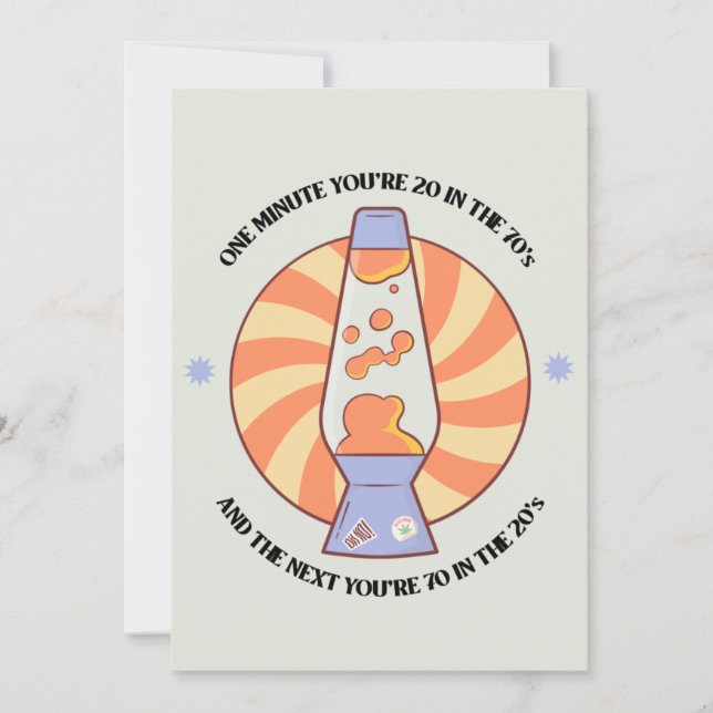 Funny Retro 70's  Holiday Card (Front)