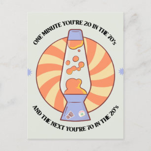 Funny Retro 70's Postcard