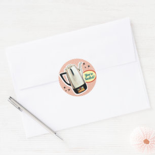 Funny Retro Appliances Bridal Shower Stickers
