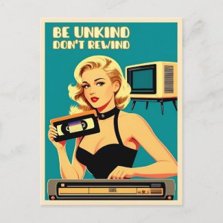 Funny Retro Art Style 80s Don't Rewind VHS Tape