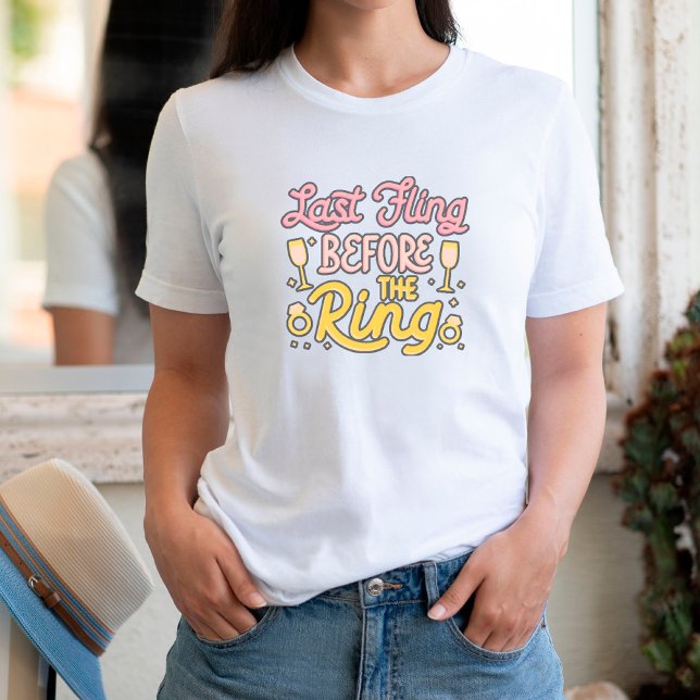 Funny  Retro Bachelorette Last Fling  T-Shirt (Creator Uploaded)