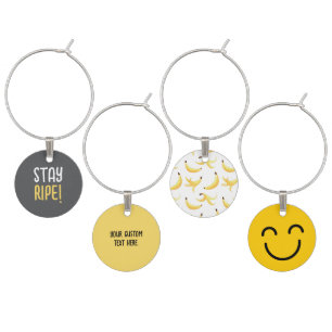Funny Retro Banana Party Favors Puns Editable