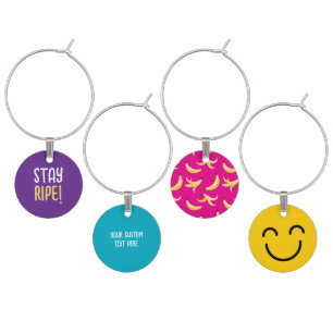 Funny Retro Banana Party Favors Puns Editable