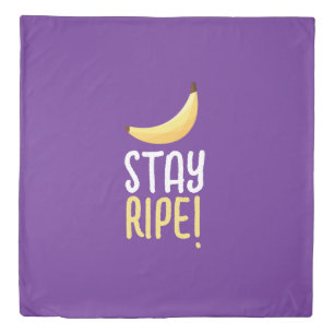 Funny Retro Banana Party Favors Puns Editable Duvet Cover