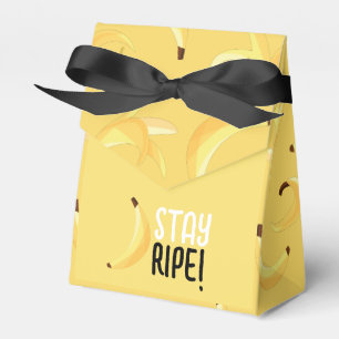 Funny Retro Banana Party Favors Puns Editable Favor Boxes