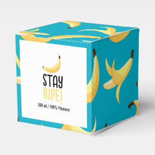 Funny Retro Banana Party Favors Puns Editable Favor Boxes