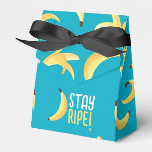 Funny Retro Banana Party Favors Puns Editable Favor Boxes