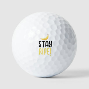 Funny Retro Banana Party Favors Puns Editable Golf Balls