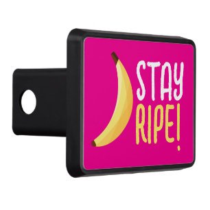 Funny Retro Banana Party Favors Puns Editable Hitch Cover