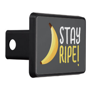 Funny Retro Banana Party Favors Puns Editable Hitch Cover