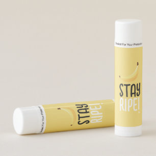 Funny Retro Banana Party Favors Puns Editable Lip Balm