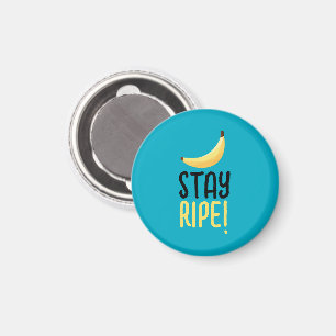 Funny Retro Banana Party Favors Puns Editable Magnet