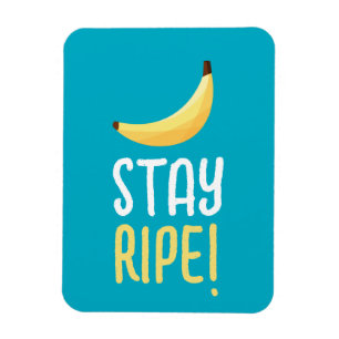 Funny Retro Banana Party Favors Puns Editable Magnet