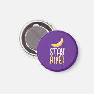Funny Retro Banana Party Favors Puns Editable Magnet