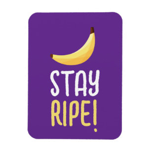 Funny Retro Banana Party Favors Puns Editable Magnet