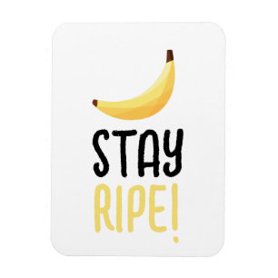 Funny Retro Banana Party Favors Puns Editable Magnet