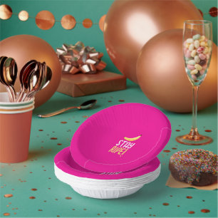 Funny Retro Banana Party Favors Puns Editable Paper Bowls