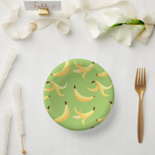 Funny Retro Banana Party Favors Puns Editable Paper Bowls