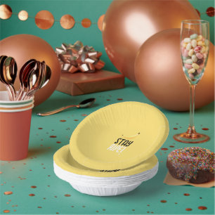 Funny Retro Banana Party Favors Puns Editable Paper Bowls