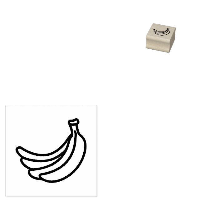 Funny Retro Banana Party Favors Puns Editable Rubber Stamp (Stamped)