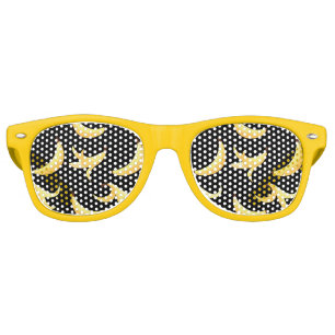 Funny Retro Banana Party Favors Puns Editable Sunglasses
