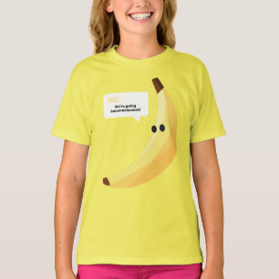 Funny Retro Banana Party Favors Puns Editable T-Shirt