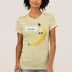 Funny Retro Banana Party Favors Puns Editable T-Shirt