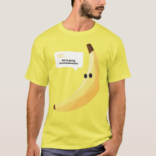 Funny Retro Banana Party Favors Puns Editable T-Shirt