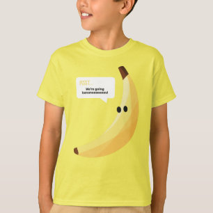 Funny Retro Banana Party Favors Puns Editable T-Shirt