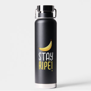 Funny Retro Banana Party Favors Puns Editable Water Bottle