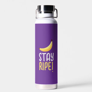 Funny Retro Banana Party Favors Puns Editable Water Bottle