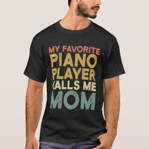 Funny Retro Band Mom Piano Mom Marching Band Love T-Shirt