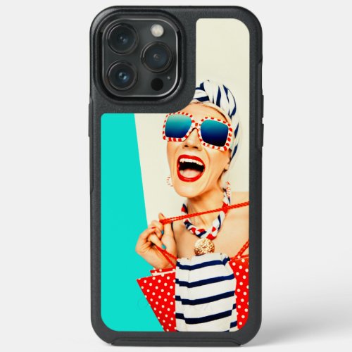 Funny Retro Beach Woman in Sunglasses iPhone 13 Pro Max Case
