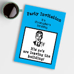 Funny Retro Birthday Any Age Invitation<br><div class="desc">Get ready to celebrate with a blast from the past! Our funny retro cartoon design birthday invitation has a unique and classic style that will be sure to put a smile on your guests' faces. Perfect for any age, this invitation will let your loved ones know that you are ready...</div>